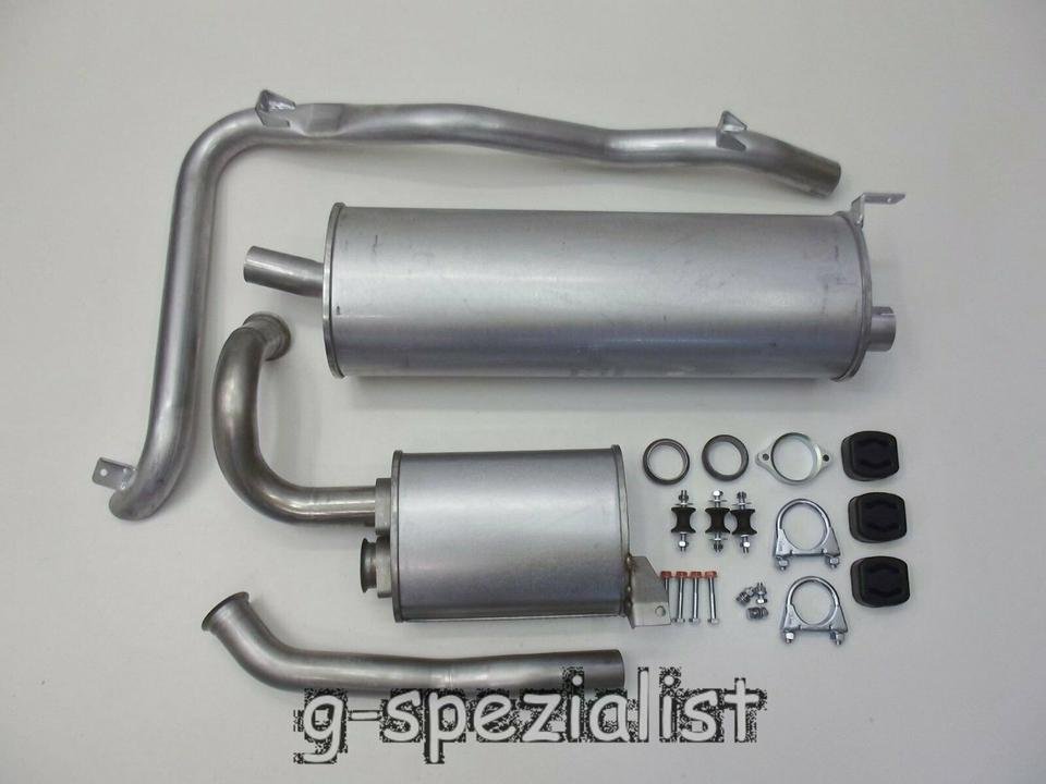 Mercedes G 461 Wolf 250 GD 290 GD Auspuff Schalldämpfer Rohr kurz