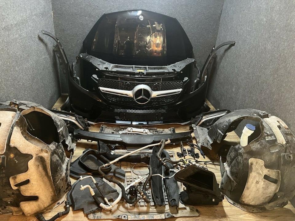 Mercedes GLE Coupé W292 197 Motorhaube Stoßstange Scheinwerfer