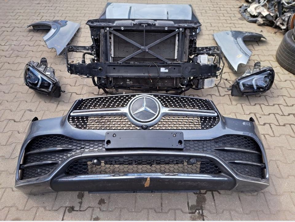 Mercedes GLE W167 Motorhaube Stoßstange Scheinwerfer Kühlerpaket