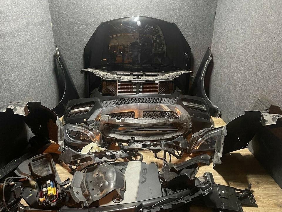 Mercedes ML W166 197 Motorhaube Stoßstange Scheinwerfer Kühlerpak
