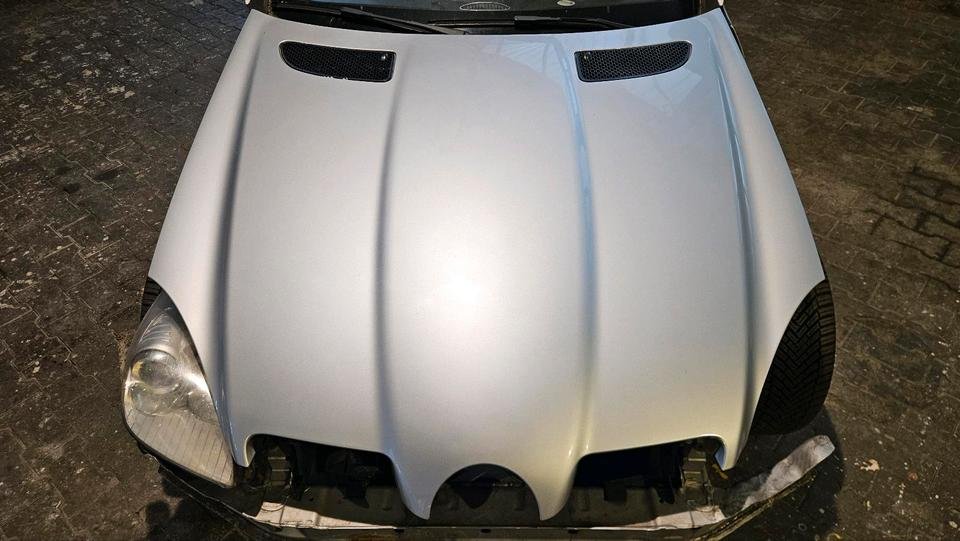 Mercedes R171 Motorhaube Haube Iridiumsilber 775