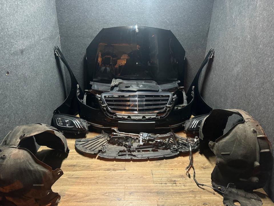Mercedes Sklasse W222 Motorhaube Stoßstange Scheinwerfer Kühlerpa