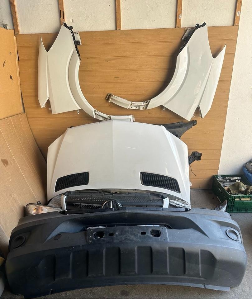 Mercedes Sprinter 906 Mopf Front Frontpaket Motorhaube weiß 9147