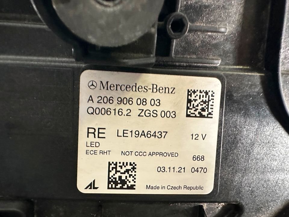 Mercedes W206 C-Klasse LED Scheinwerfer Headlight Re A2069060803