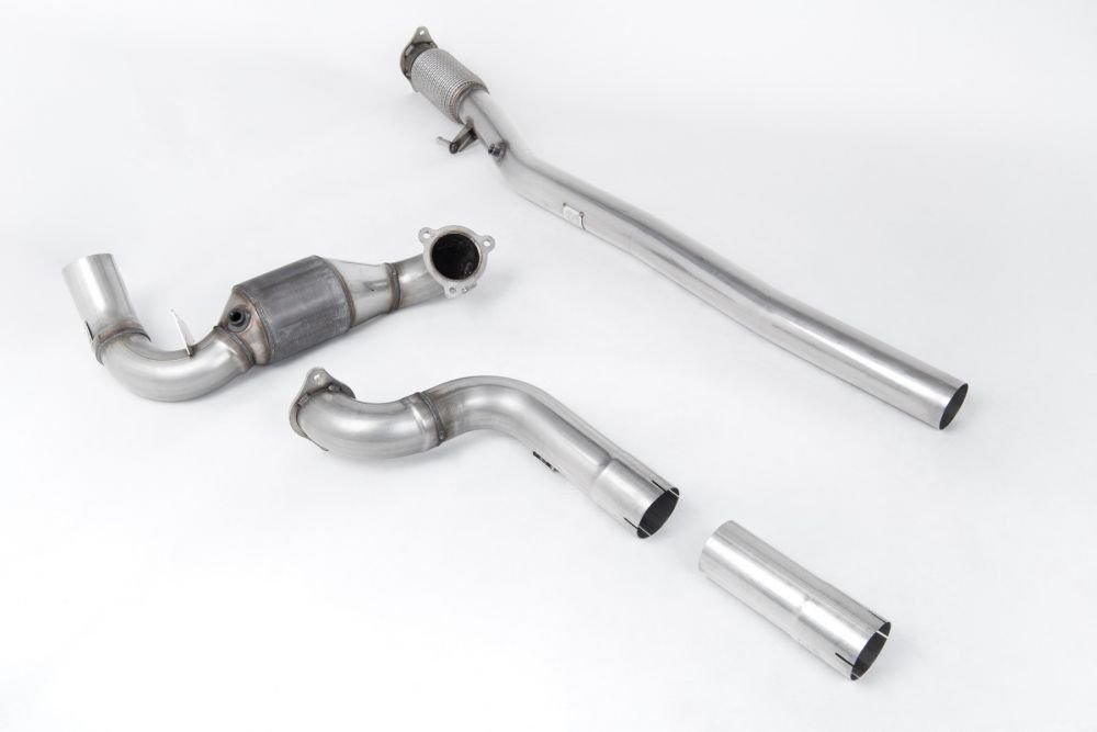 Milltek Large-Bore Downpipe with Hi-Flow Sports Cat and GPF-OPF Bypass for W177 & V177 Mercedes-AMG A35 (GPF / OPF)