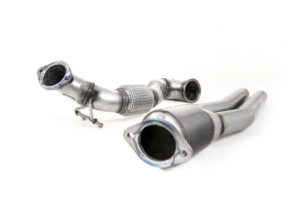 Milltek Large Bore Downpipe with Hi-Flow Sports Cat for 8V / 8Y Audi RS3 & MK3 Audi TTRS (non-OPF-GPF)
