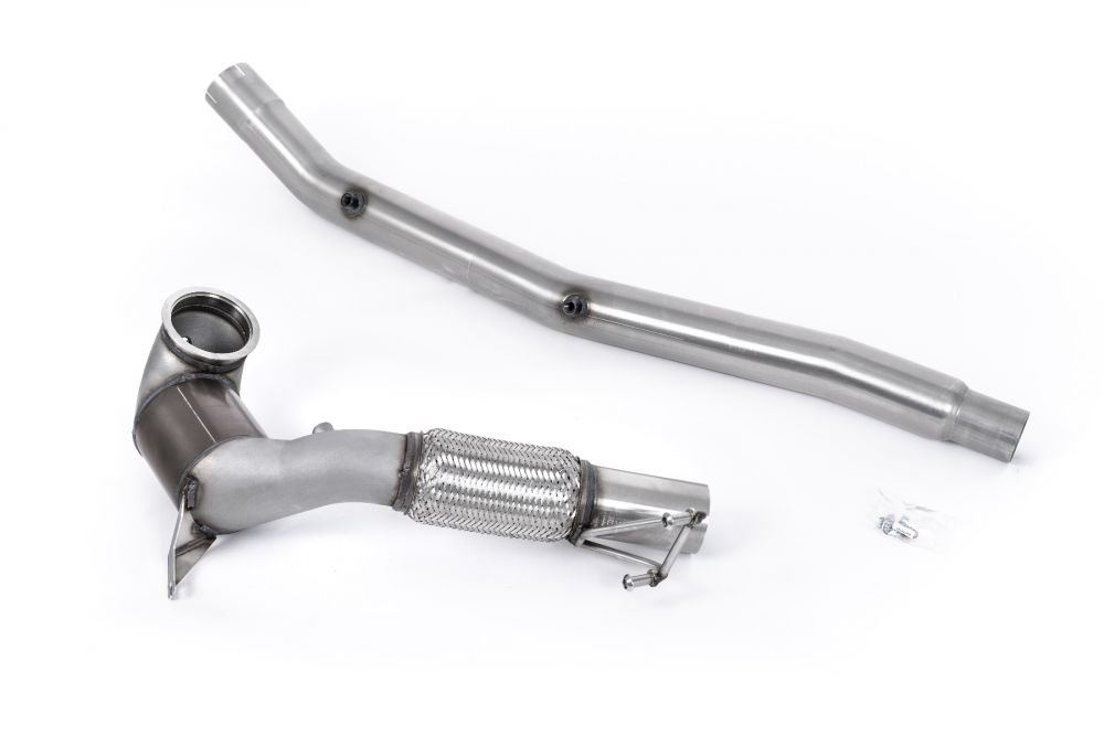 Milltek Large Bore Downpipe with Hi-Flow Sports Cat for 8Y Audi S3 / MK8 Volkswagen Golf R