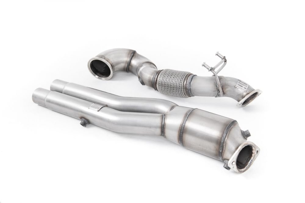 Milltek Large Bore Downpipe with Hi-Flow Sports Cat for Audi RS3 / RSQ3 / TTRS (OPF-GPF)