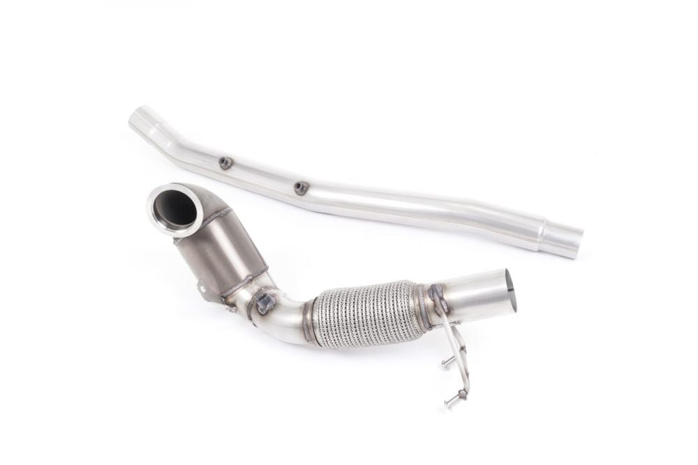 Milltek Large Bore Downpipe with Hi-Flow Sports Race Cat for 8V.2 Audi S3 Quattro / 2016+ SEAT / 2016+ Volkswagen