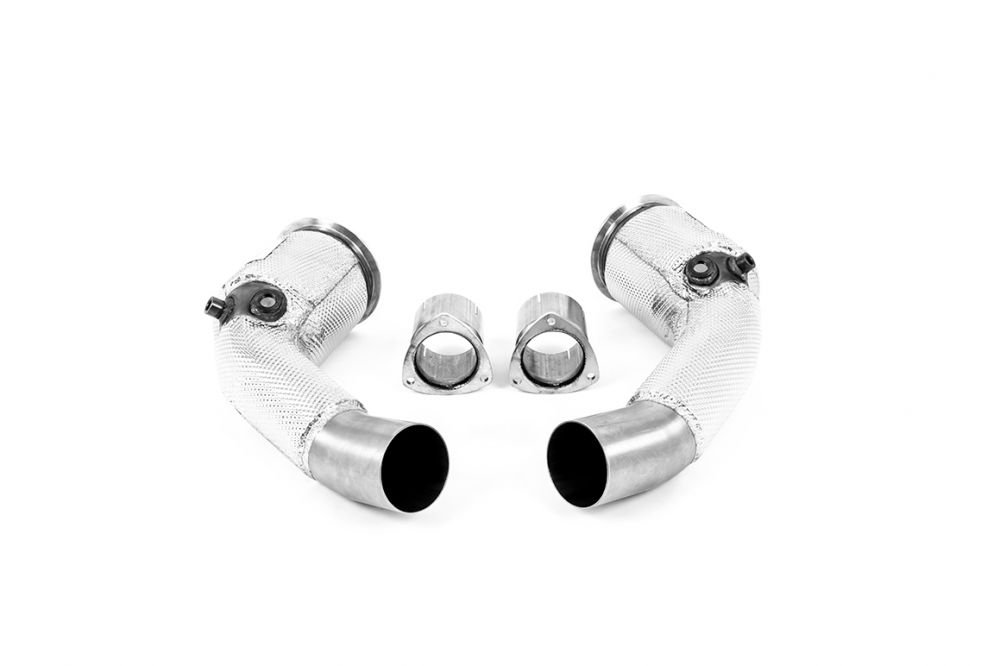 Milltek Large Bore Downpipes with Race Cats for C8 Audi RS6 / RS7 and D5 Audi S8