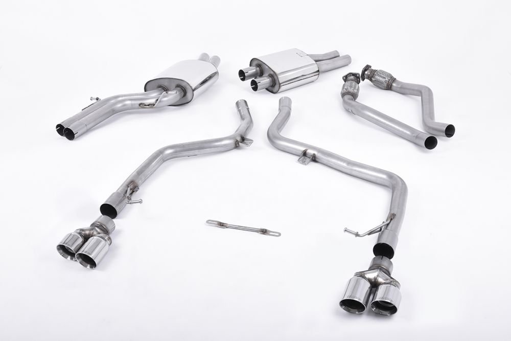 Milltek Non-Resonated Catback Exhaust System for B8 Audi S5 Cabriolet