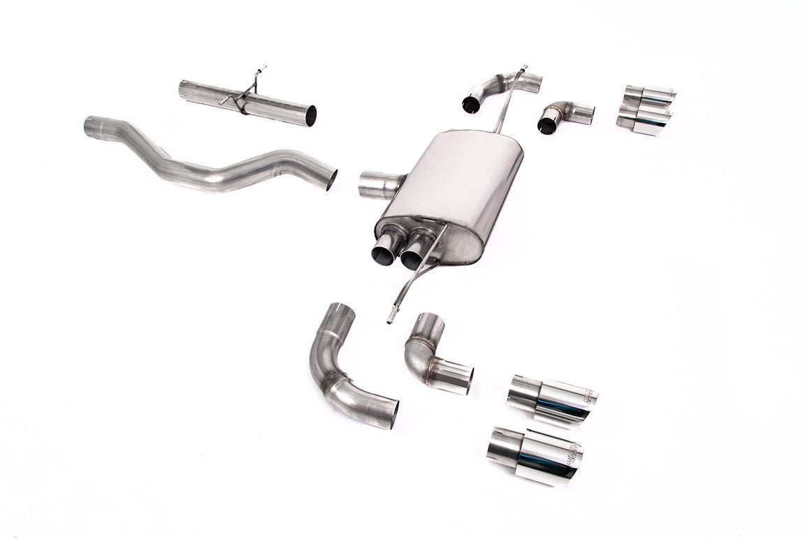 Milltek Non-Resonated Catback Exhaust System for L663 Land Rover Defender 110 (P400)