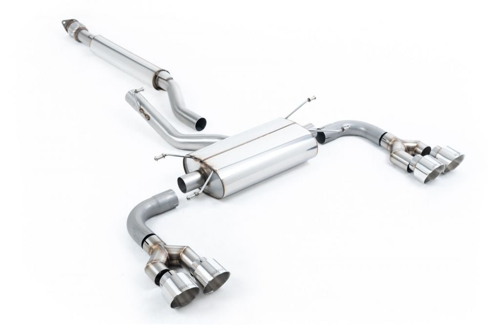 Milltek Resonated Catback Exhaust System (for TRD rear diffuser) for ZN8 Toyota GR86