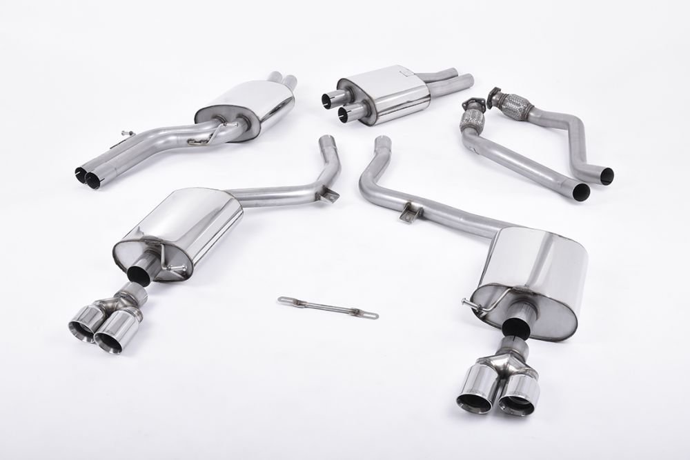 Milltek Resonated Catback Exhaust System w/ EC Approval for B8 Audi S4 & S5 Sportback