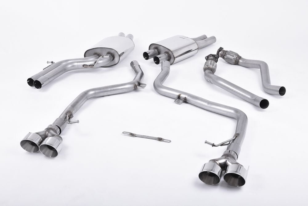 Milltek Resonated Race Catback Exhaust System for B8.5 Audi S4 / S5 Sportback