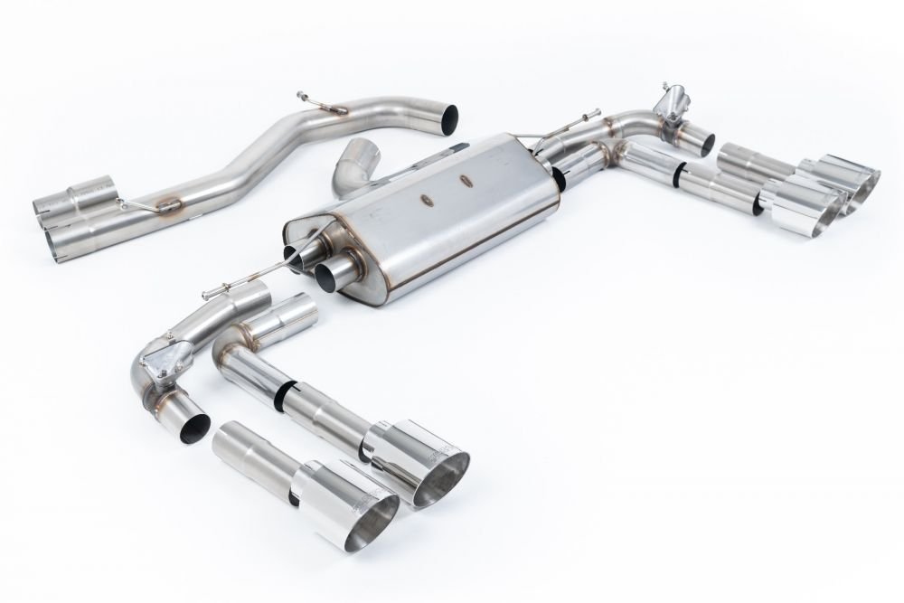 Milltek Road+ Valved & Non-Resonated Catback Exhaust System for 8Y Audi S3 Quattro (sedan)