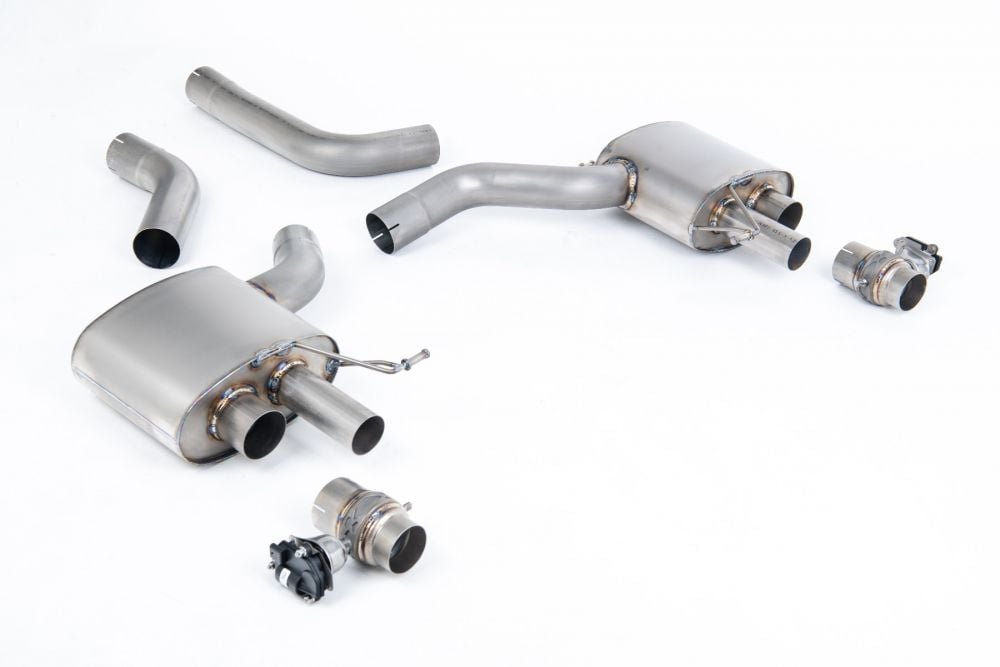 Milltek Signature Series Titanium Valved Axle-Back Exhaust System Upgrade Kit for C8 Audi RS6 / RS7