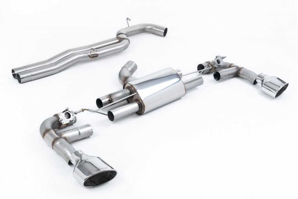 Milltek Valved & Non-Resonated Large Bore Race Catback Exhaust System for 8V Audi RS3 Sportback