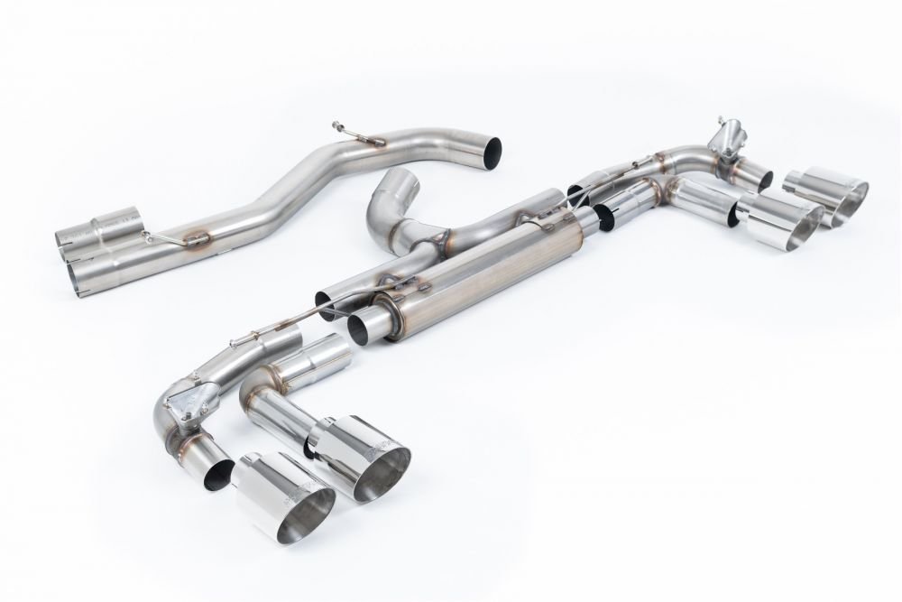 Milltek Valved & Non-Resonated Race Catback Exhaust System for 8Y Audi S3 Quattro (sportback)