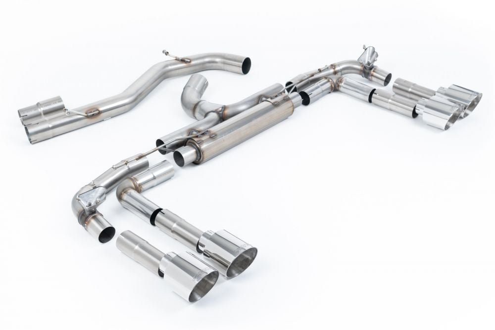 Milltek Valved & Non-Resonated Race Catback Exhaust System for 8Y Audi S3 Quattro (sedan)
