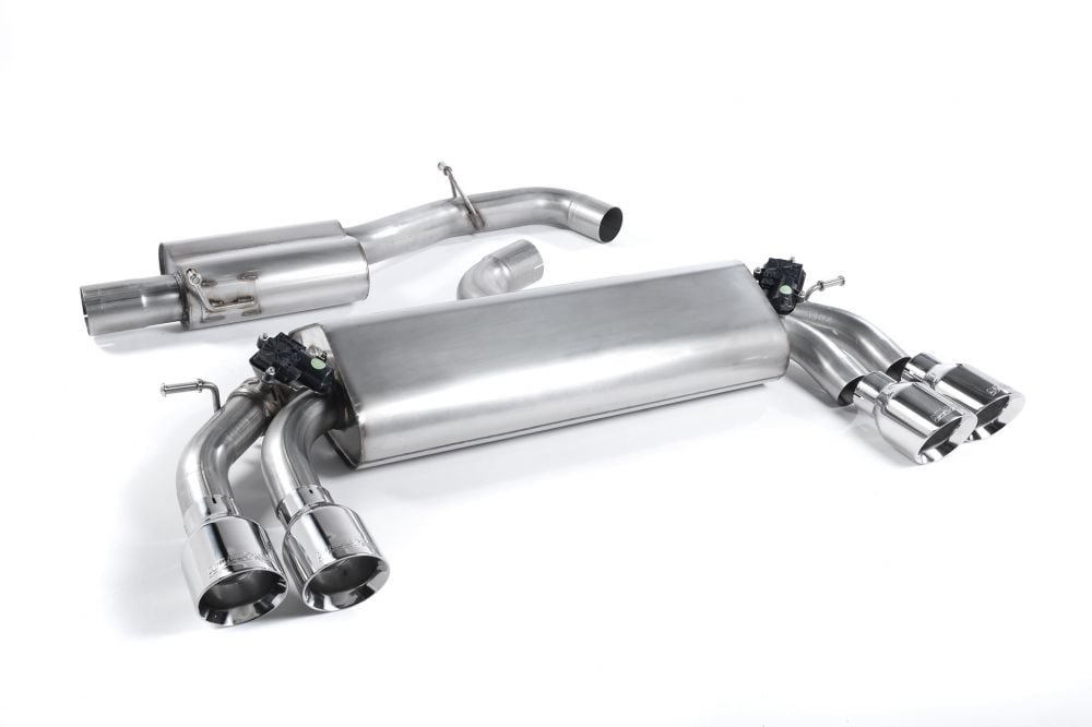 Milltek Valved & Resonated Catback Exhaust System w/ EC Approval for 8V Audi S3 Quattro (3-door)