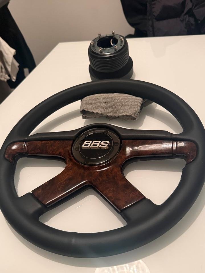 Original BBS Lenkrad 70149 mit Original BBS BMW Narbe