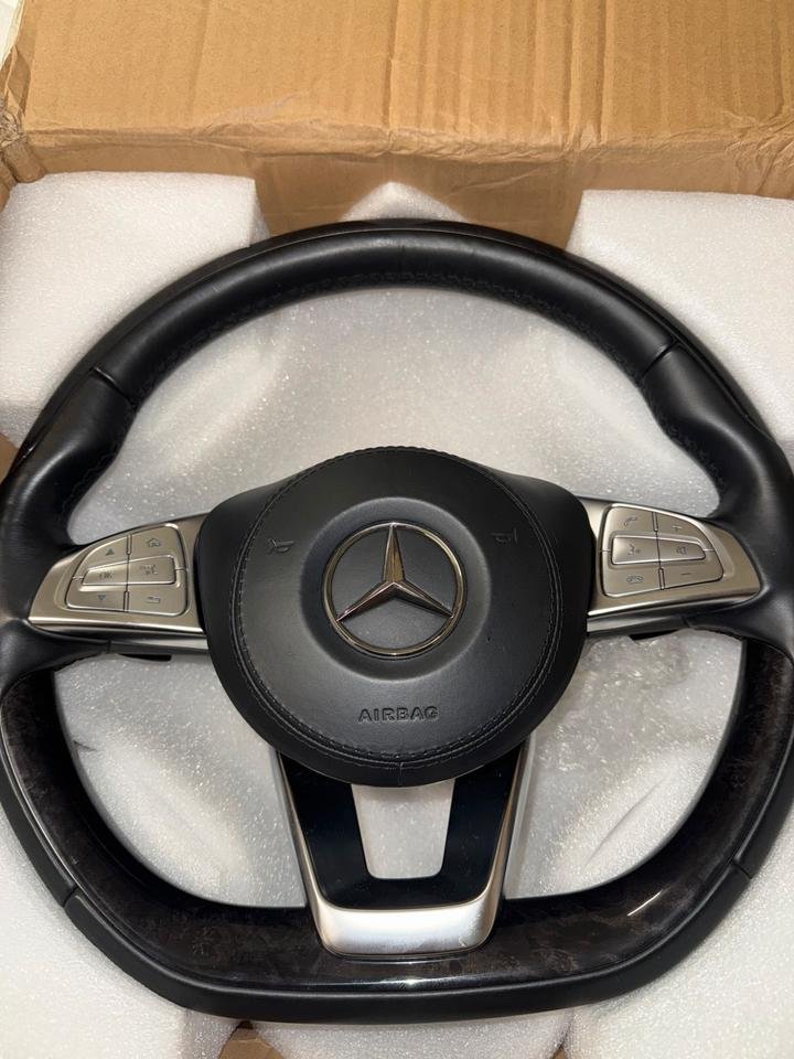 Original Mercedes-Benz AMG Lenkrad Leder Holz Airbag
