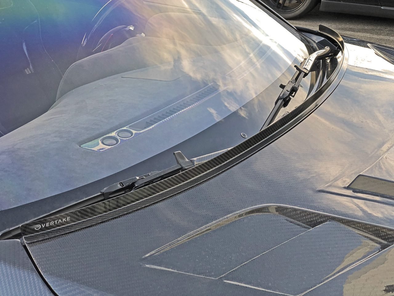 Overtake Dry Carbon Hood Gurney Flap for 2009-16 Nissan GT-R [R35]