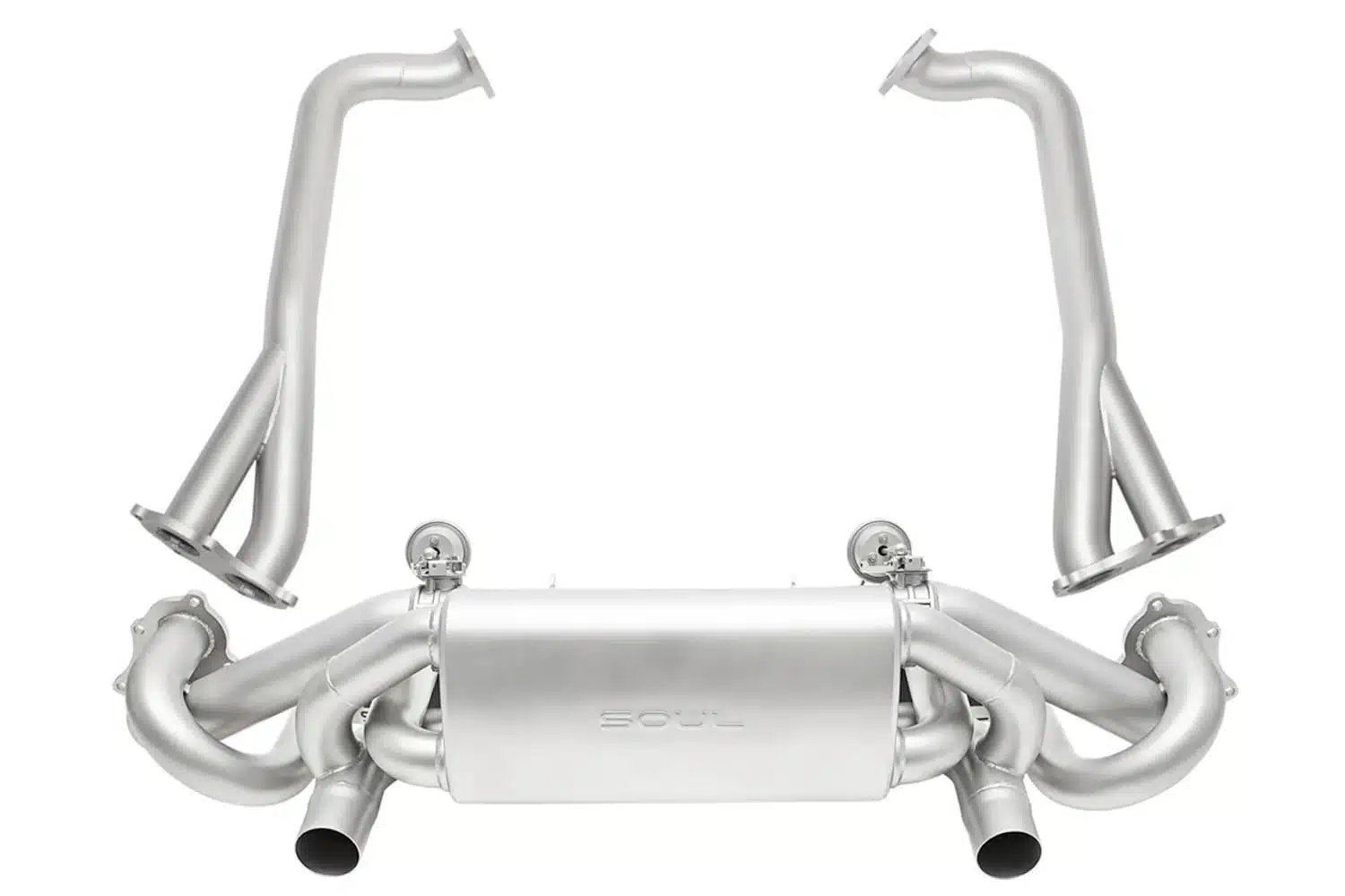 SOUL Performance Sport Exhaust Package for 982 Porsche 718 Cayman GT4 Clubsport [POR.718GT4CS.SPPKG.VC/POR.718GT4CS.SPPKG]
