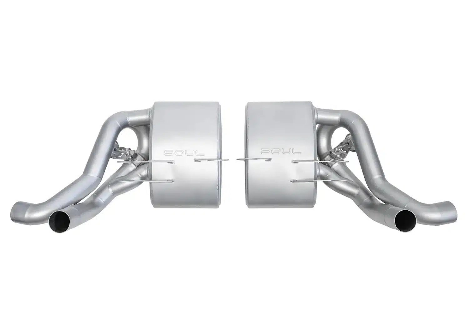 SOUL Performance Valved Side Mufflers for 996 Porsche 911 Carrera 4S [POR.996.C4S.VES.POL/POR.996.C4S.VES.BC]