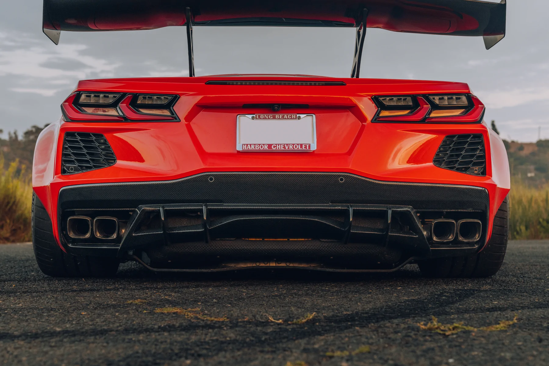 StreetHunter Designs Carbon Fiber Rear Diffuser for C8 Chevrolet Corvette