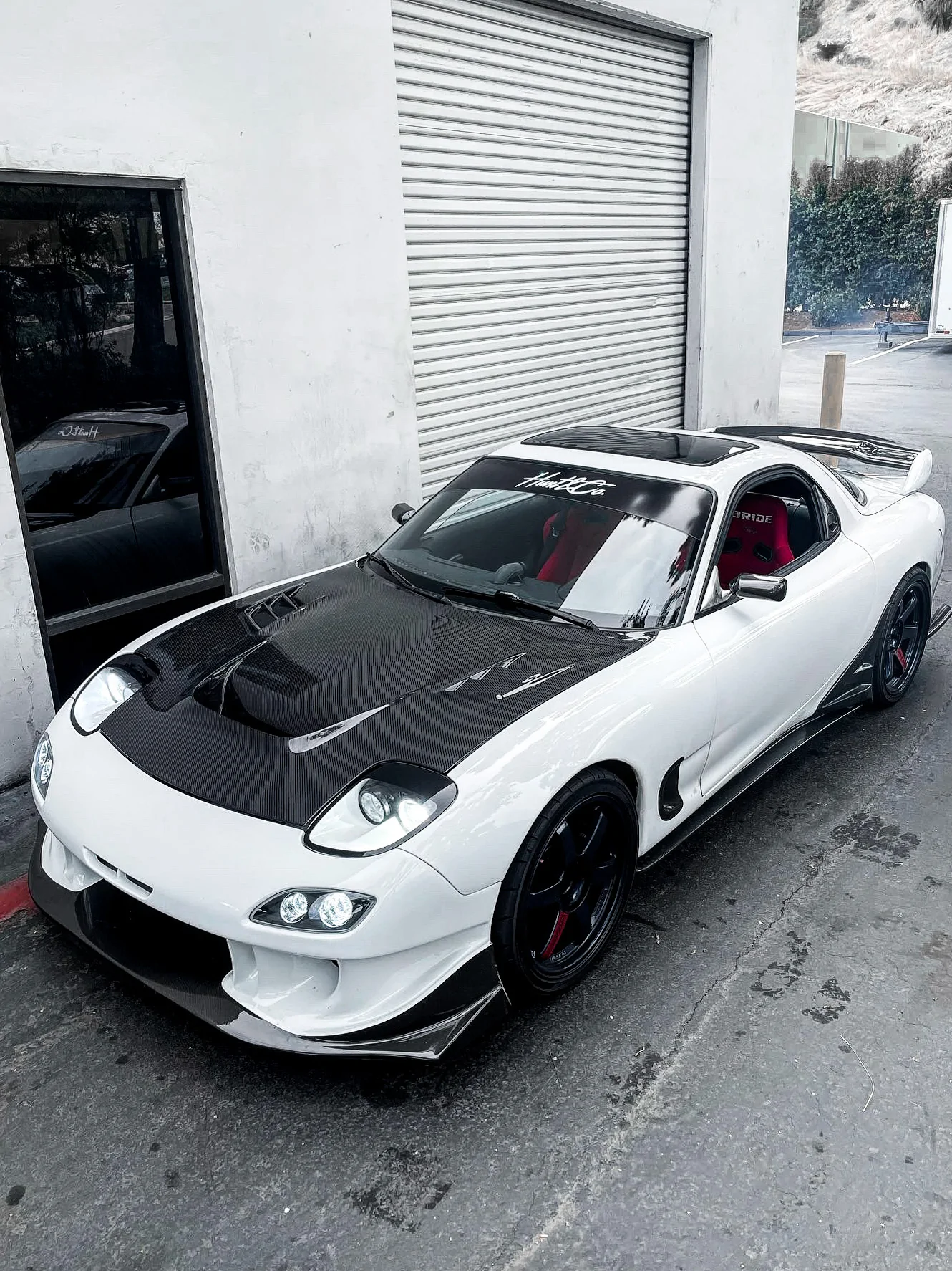 StreetHunter Designs V-Mount Hood for FD Mazda RX-7