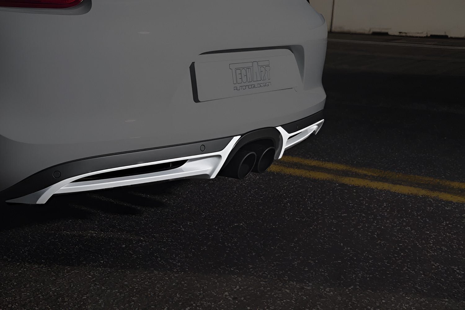 TECHART Rear Diffuser Add-On for 981 Porsche Boxster & Cayman (and S) [081.100.500.009/081.121.500.009G]