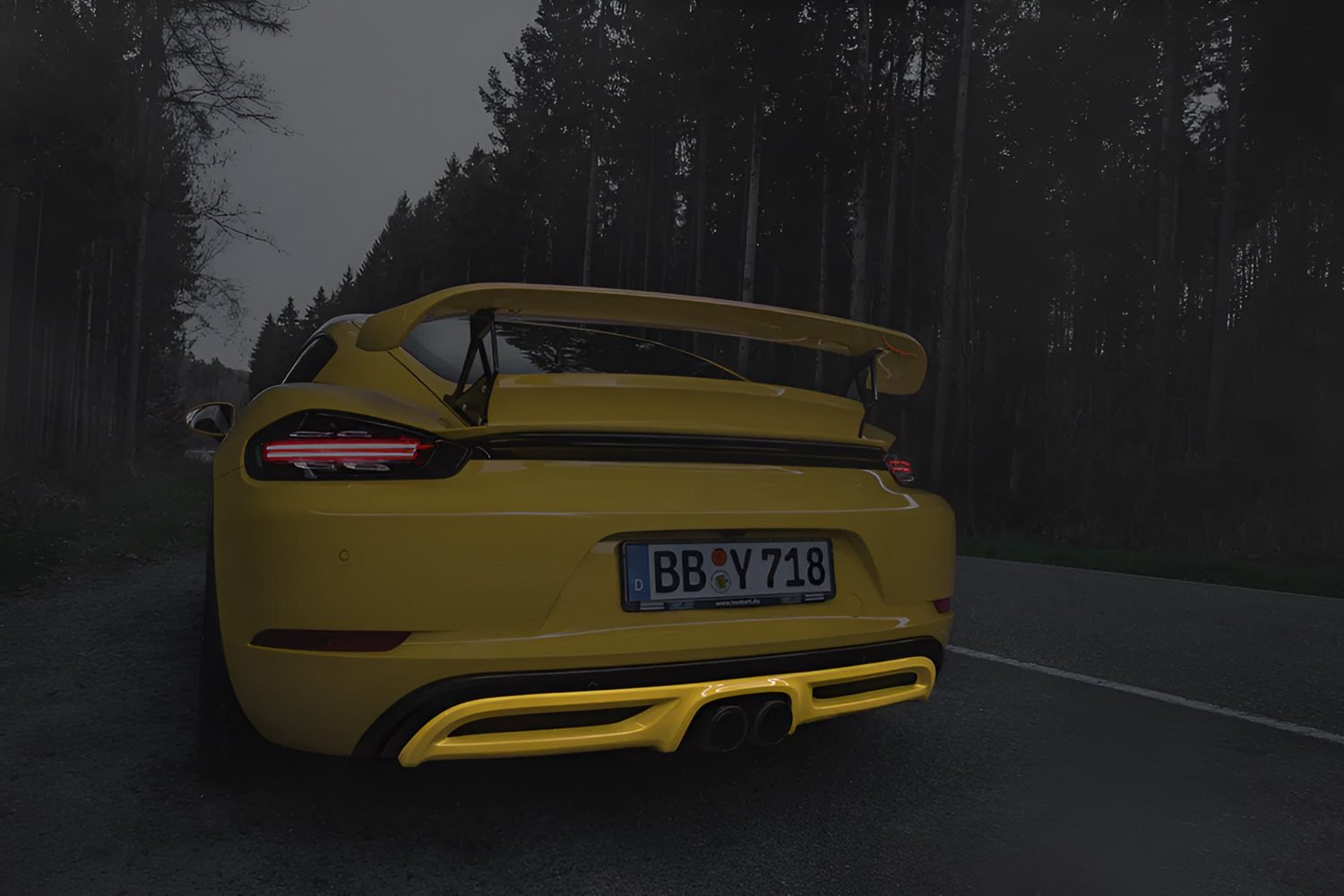 TECHART Rear Diffuser Add-On for 982 Porsche 718 Boxster & Cayman (and GTS / S) [082.100.500.009]