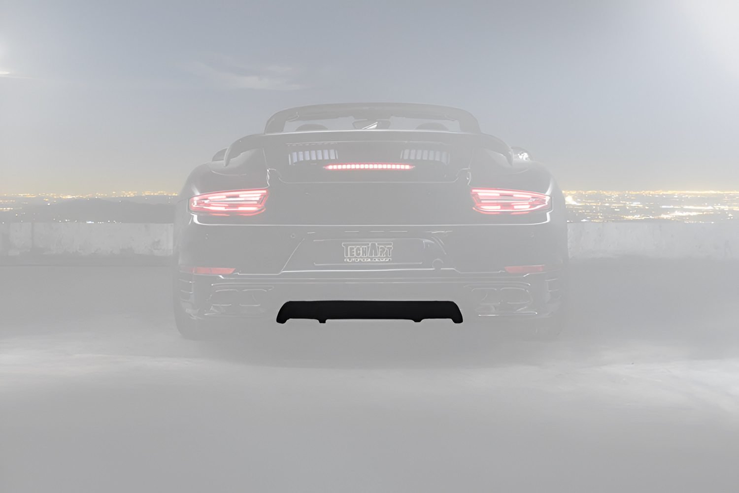 TECHART Rear Diffuser Add-On for 991.2 Porsche 911 Turbo / S