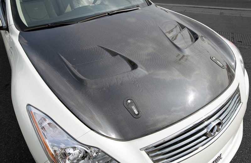 Top Secret G-Force Vented Aero Hood (FRP) for 2007-16 Infiniti G37 [CPV36]