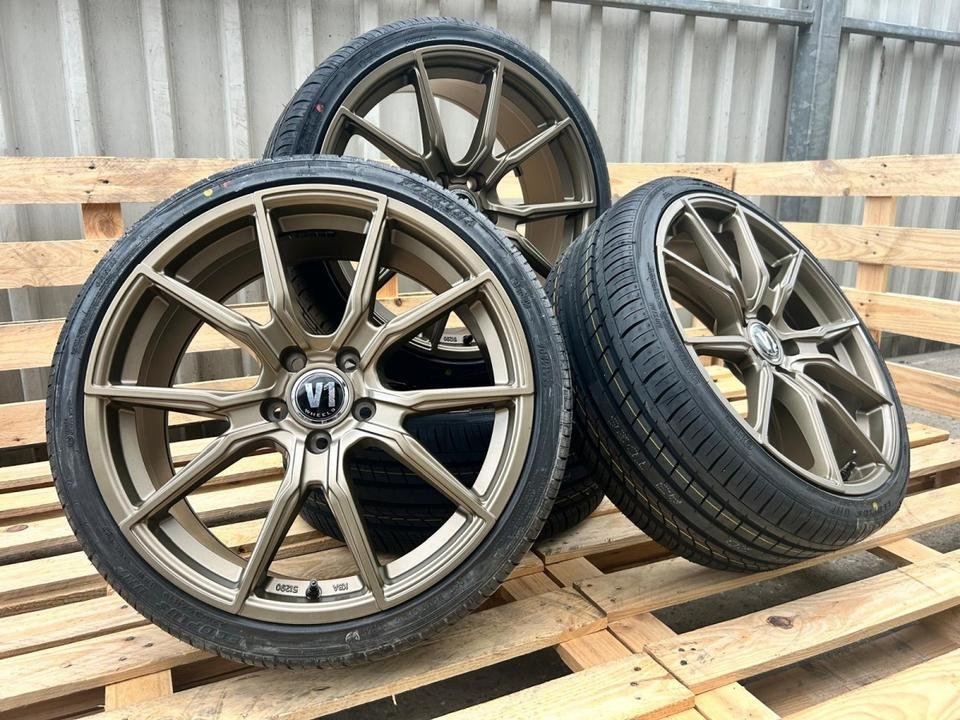 V1 Wheels 5×112 für Audi A8 4E A6 4G Bronze 245/40 19 Felgen Alufelgen Mercedes CL215 E KLasse Coupe Cabrio R1EC W213 S Klasse 220 BMW X1 UKL ab 2016 X2 F2X Mini Countryman…