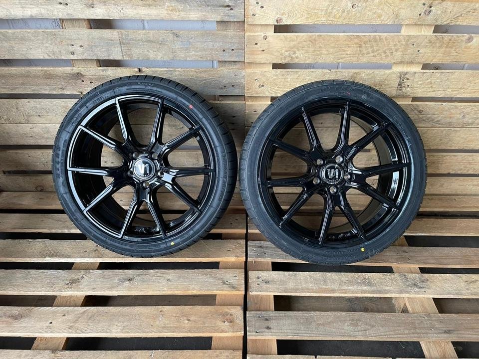 ⭐ V1 Wheels V1 245/45 18 Zoll Schwarz Komplettäder Allwetterreifen für Audi A8 4E A6 4G Mercedes CL215 E Klasse W213 GLA 245 AMG S Klasse W220 V Klasse Vito W447 638 638/1 638/2…