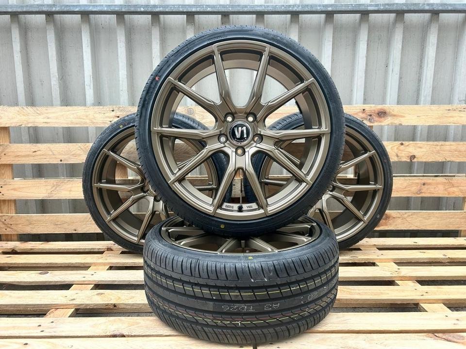 V1 Wheels V1 Kompletträder 225/35 19 Zoll Bronze Felgen Sommer Winter Reifen für Audi A3 8V 8P 8Y S3 TT 8J 8S S Line Seat Altea Toledo Leon 1P 5F KL Cupra Skoda Octavia 1Z 5E NX…