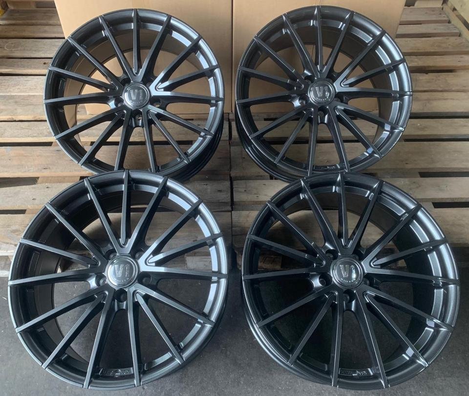V1 Wheels V2 18 Zoll Grau Alufelgen für Audi A3 S3 RS3 8P 8V 8Y Limousine Cabrio Sportback e tron A4 S4 B6 B7 8E 8H B8 8K Avant Cabriolet A6 4F 4G F2 C6 C7 C8 A8 4E Q2 Q3 TT 8J…