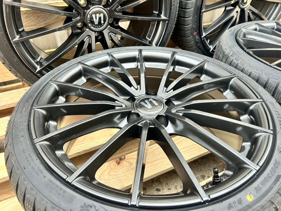 V1 Wheels V2 245/45 18 Zoll Grau Komplettäder Allwetterreifen für Audi A8 4E A6 4G Mercedes CL215 E Klasse W213 GLA 245 AMG S Klasse W220 V Klasse Vito W447 638 638/1 638/2...