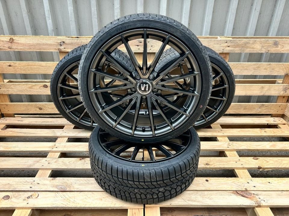 V1 Wheels V2 245/45 18 Zoll Grau Komplettäder Allwetterreifen für Audi A8 4E A6 4G Mercedes CL215 E Klasse W213 GLA 245 AMG S Klasse W220 V Klasse Vito W447 638 638/1 638/2...