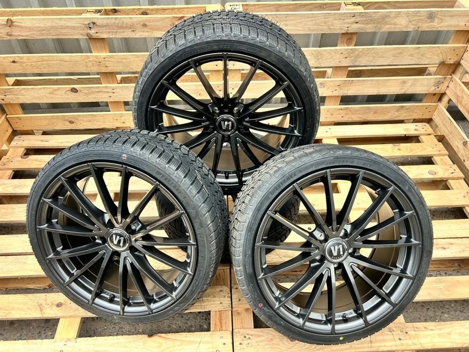 V1 Wheels V2 245/45 18 Zoll Grau Komplettäder Allwetterreifen für Audi A8 4E A6 4G Mercedes CL215 E Klasse W213 GLA 245 AMG S Klasse W220 V Klasse Vito W447 638 638/1 638/2...