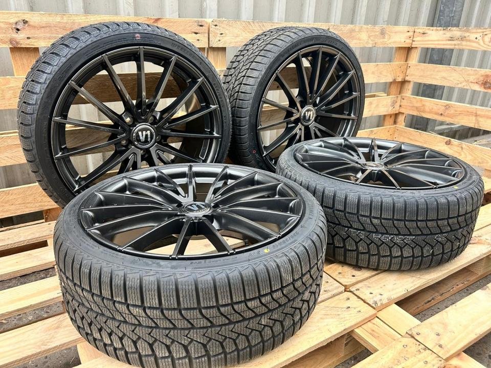 V1 Wheels V2 245/45 18 Zoll Grau Komplettäder Allwetterreifen für Audi A8 4E A6 4G Mercedes CL215 E Klasse W213 GLA 245 AMG S Klasse W220 V Klasse Vito W447 638 638/1 638/2…