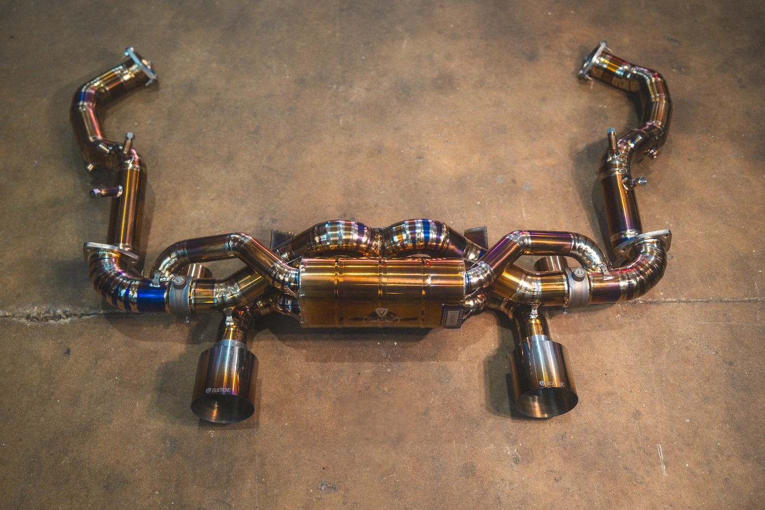 Valvetronic Designs Valved Sport Exhaust System for 982 Porsche 718 GT4RS / Spyder RS [POR.GT4RS.VSES.FF.TI/POR.GT4RS.VSES.TI]