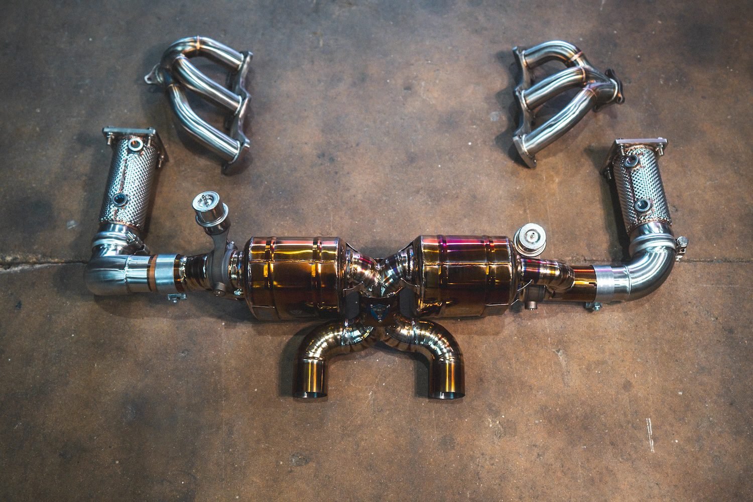 Valvetronic Designs Valved Sport Exhaust System for 991.2 Porsche 911 Carrera [POR.991.2.CAR.VSES.FFH.TI/POR.991.2.CAR.VSES.TI]