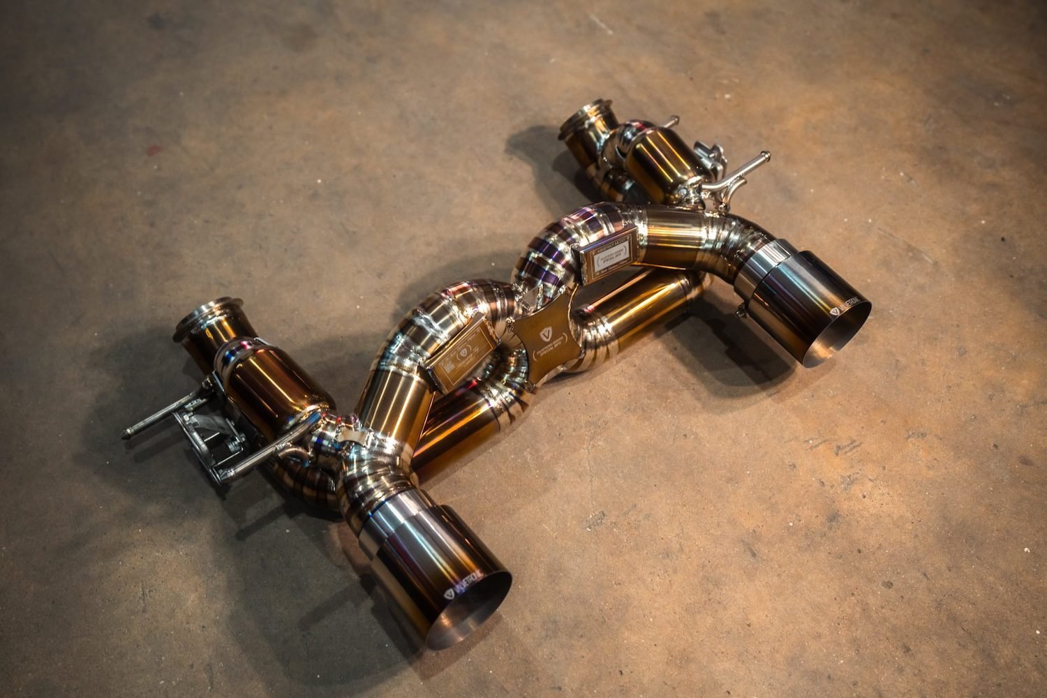 Valvetronic Designs Valved Sport Exhaust system for M240 Maserati MC20 [MAS.MC20.VSES.FF.TI/MAS.MC20.VSES.TI]