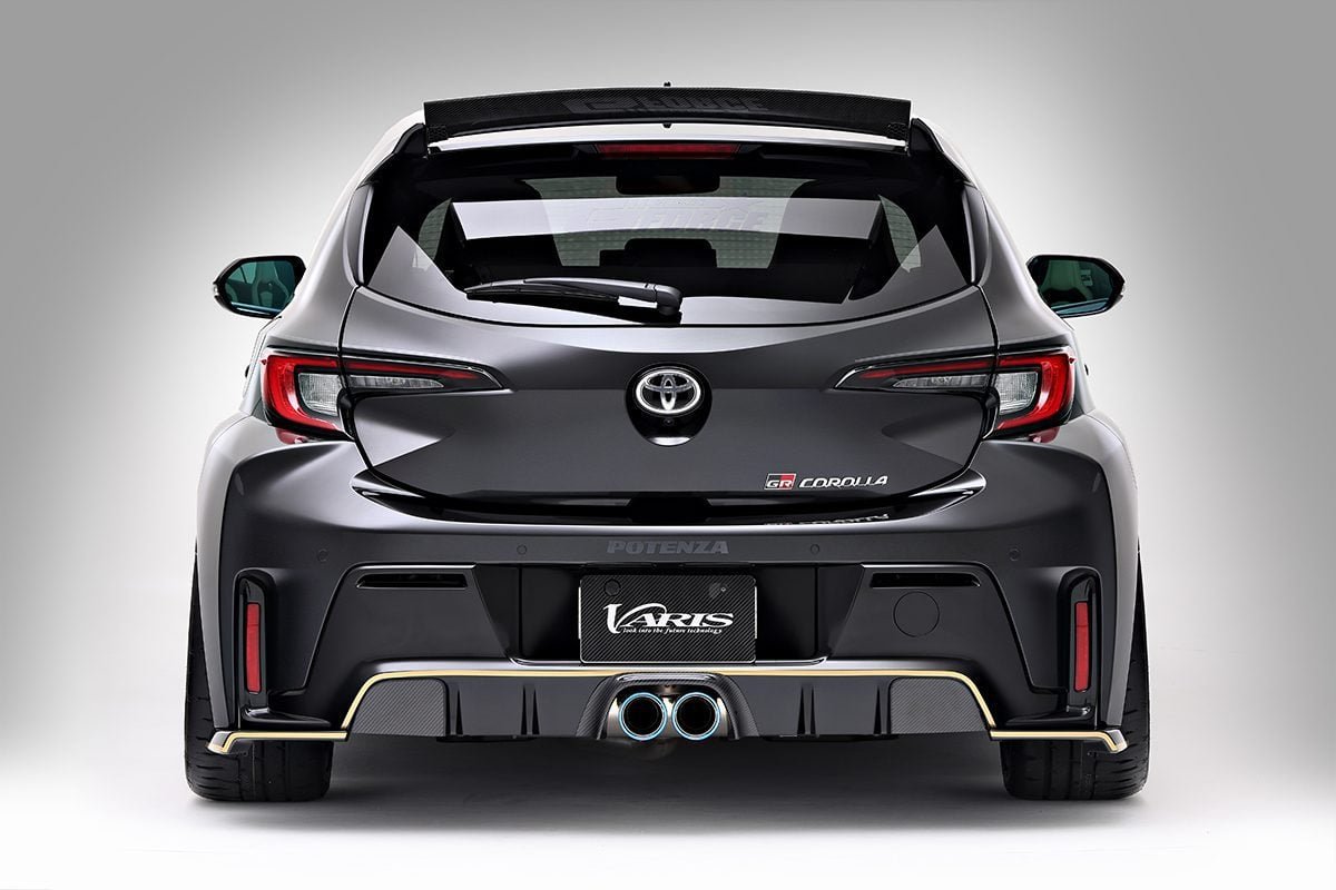 Varis ARISING-1 Carbon+ Rear Under Splitters for GZEA14 Toyota GR Corolla [VATO-503]