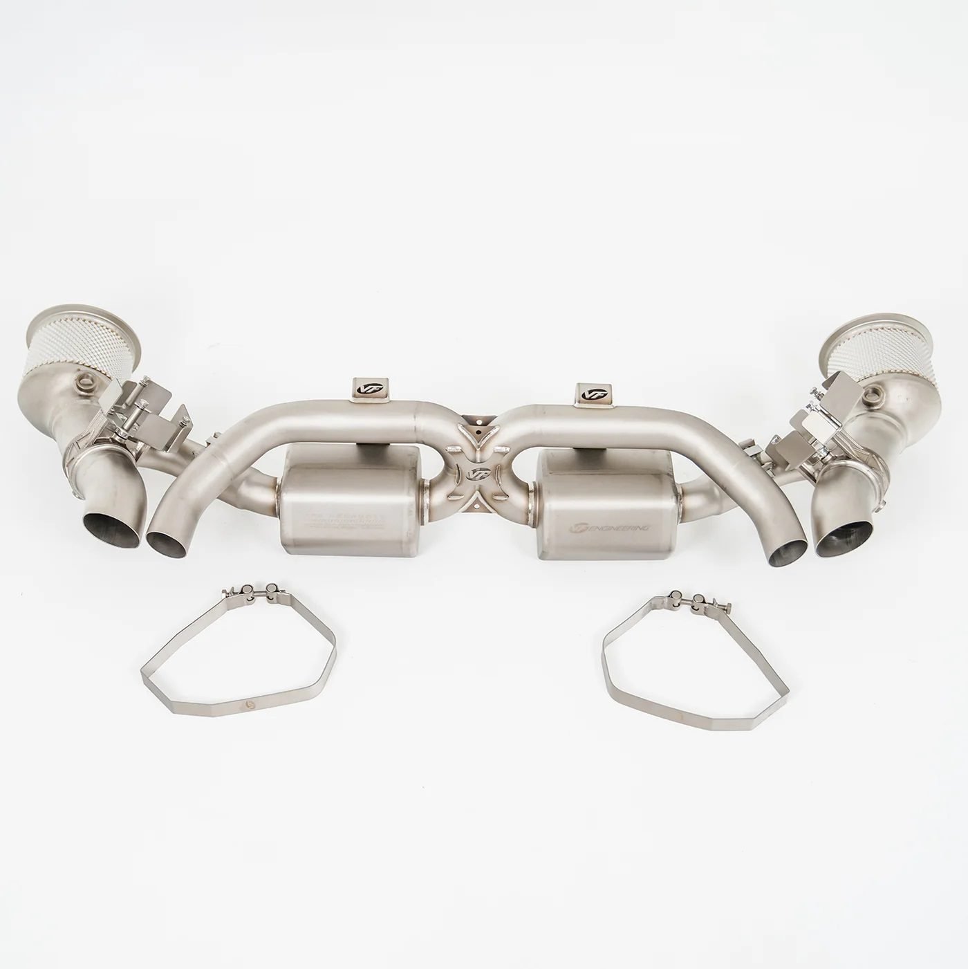 VF Engineering Titanium Valved Exhaust System for 992.1 Porsche 911 Turbo / S [VFE.POR.92T.TIV]