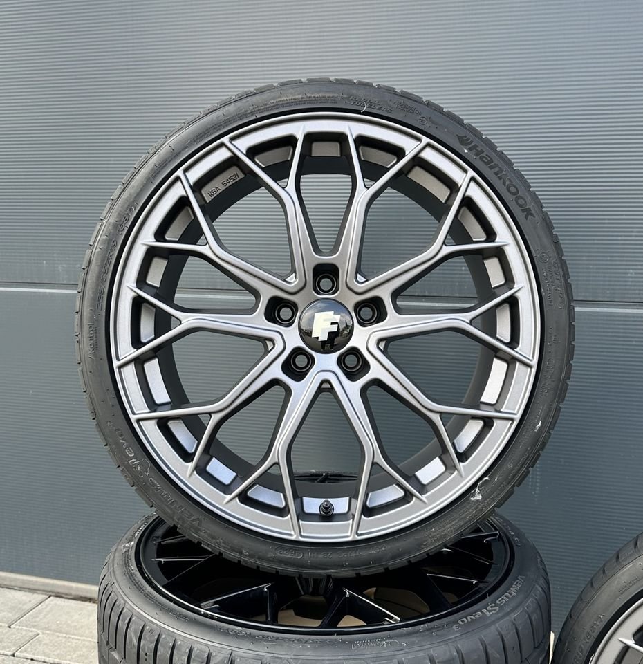 Wheels FF01 18 Zoll Sommerräder für Mercedes Benz E CL GLA S EAQ EQB Klasse W213 S213 W214 S214 A238 C215 C216 CL500 X156 W156 W220 Coupe Felgen Reifen Räder grau matt...